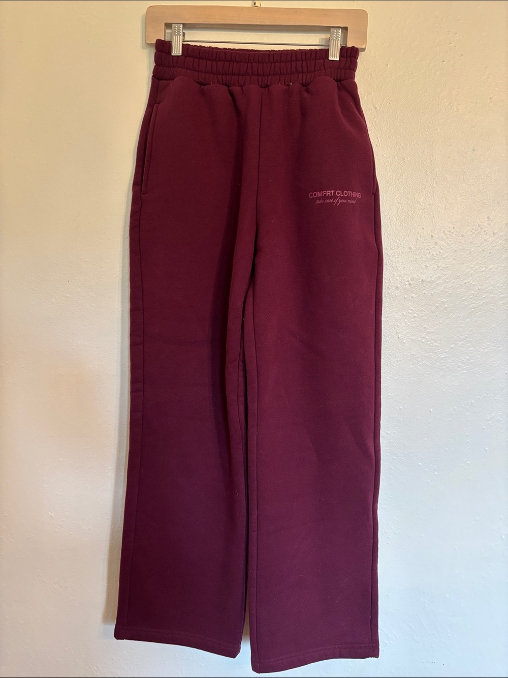 Women’s Comfort brand Burgundy Sweatpants